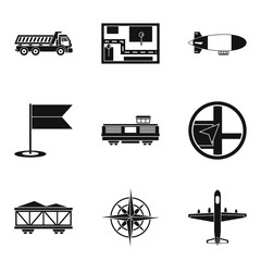 Maintenance service icons set, simple style