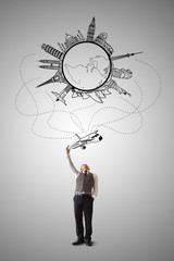 Businessman Travel Concept.