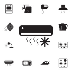 condiTtioner icon on white background