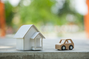 Home and car.
