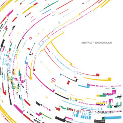 Abstract backgrounds with colorful wavy lines. Elegant wave design. Vector technology.