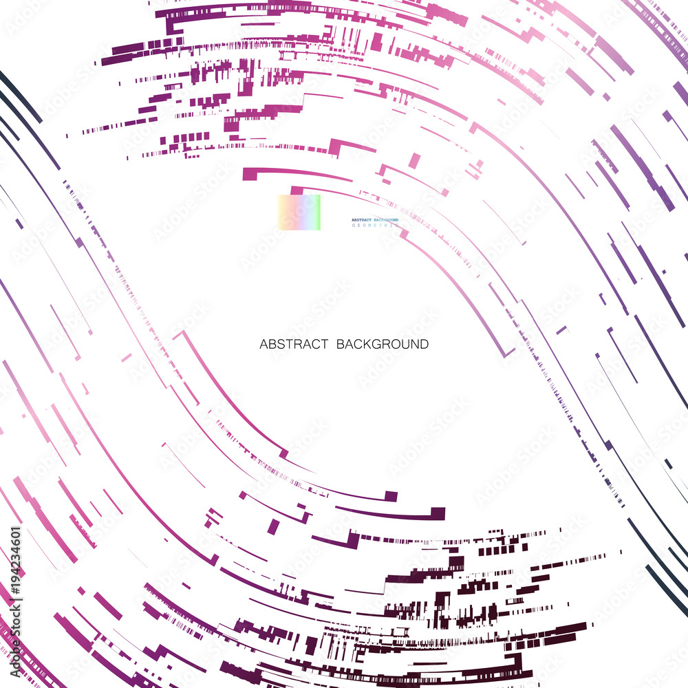 Aufkleber abstract backgrounds with colorful wavy lines. elegant wave design. vector technology.
