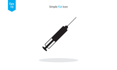 Injection Simple Icon. Vector Illustrated Symbol