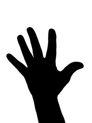 Counting hand - five