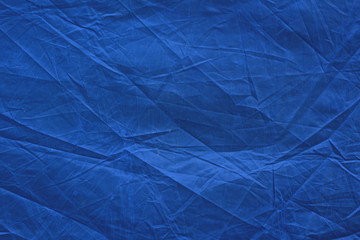Blue fabric abstract background.