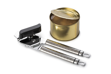 Tin can and opener