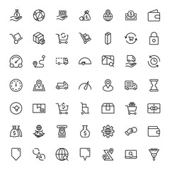 Fototapeta premium Online market flat icon