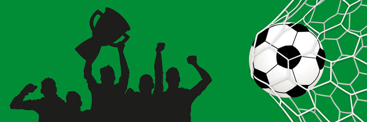 Team Torjubel -Fußball - Trophäe - Sieg © Daniel Berkmann