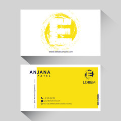 Obraz premium Letter E logo corporate business card