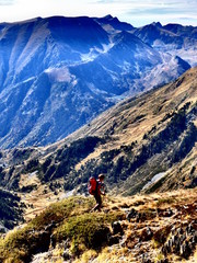 Fototapeta premium Randonneur dans la montagne