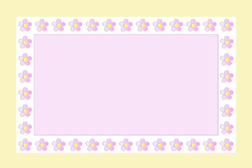 Floral frame background