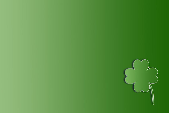 St. Patricks Day background with shamrock