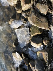 Eisscholle Kanal NRW