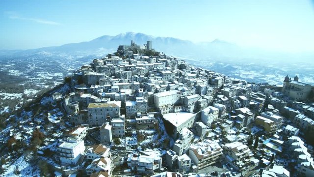 View of rural village Guidonia Montecelio, Italy.