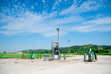 Fototapeta na wymiar Gas Station in the Country, america