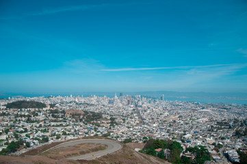 A View from Twin Peaks, San Francisco, America