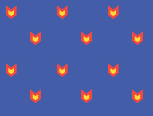 Cat face pattern. Abstract geometric of vector seamless pattern.