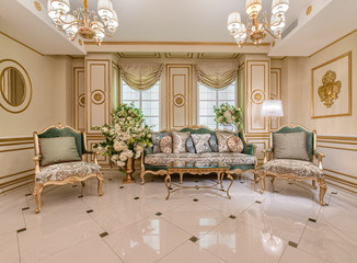 Classic living room interior