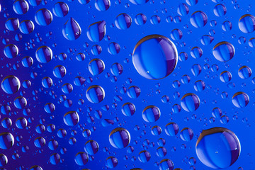 Background of a drop on glass