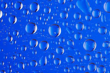 Background of a drop on glass