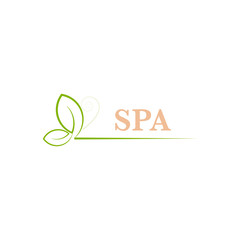 Butterfly logo vector design element for beauty, massage, cosmetic and spa salon