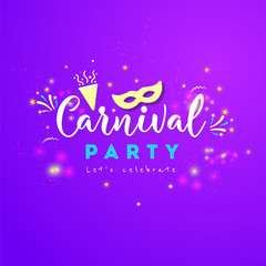 Carnival colorful poster.Vector illustration