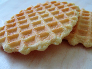 Waffle biscuit