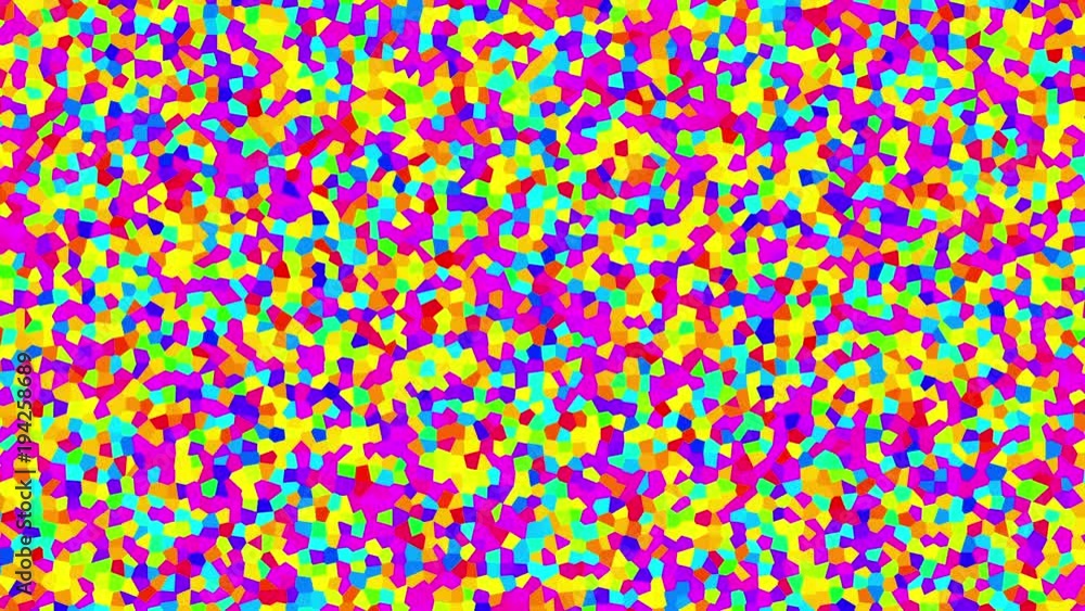 Poster fresh colored mosaic animation seamless loop six seconds