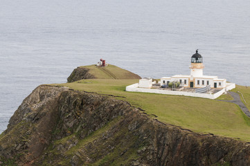 Fototapeta na wymiar South lighthouse on Fair Isle