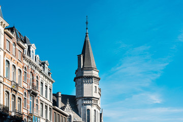 Traditional Cathedral building in Liege city, Belgium