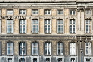 Fototapeta premium Street view of downtown in Liege city, Belgium