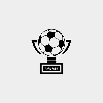 Soccer trophy in football