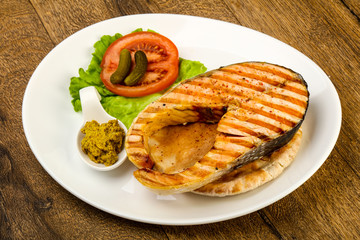 Grilled salmon