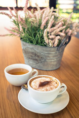 Coffee and Flower Vase