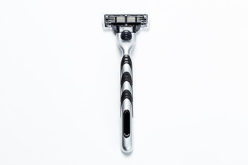 man's razor on a white background. Close-up.