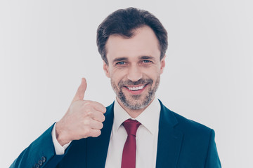 Join partnership people entrepreneur goal fortune marketing concept. Close up portrait of excited...