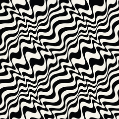 abstract wavy stripes seamless pattern
