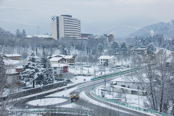 Temporal de nieve en Bilbao