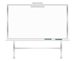 Interactive whiteboard vector