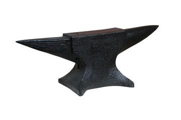 A Traditional Black Heavy Metal Blacksmith Anvil.