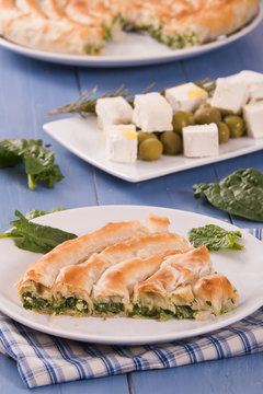 Greek spinach pie.