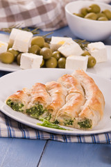 Greek spinach pie.