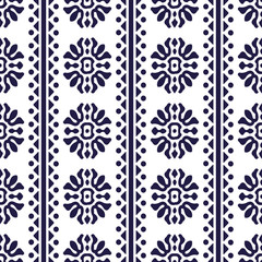 Vector damask seamless pattern background spiral curve round cross flower tirangle dot line