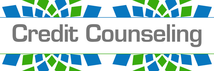 Credit Counseling Green Blue Texture Horizontal 
