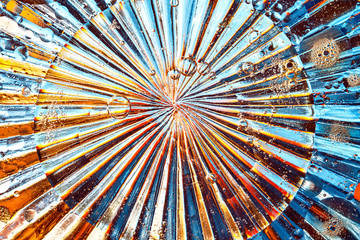 abstract colorful background, oil drops on water