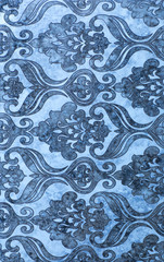 abstract floral Moroccan pattern, ceramic tile