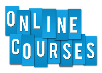 Online Courses Blue Stripes Group 