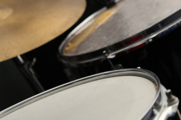 Schlagzeug Drums Fell Becken abstrakt Musik