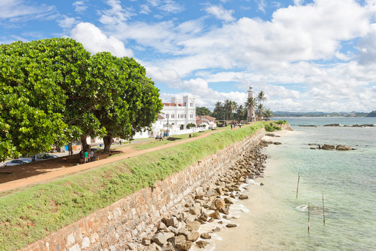 Galle, Sri Lanka - Visiting the old historical city wall of Galle