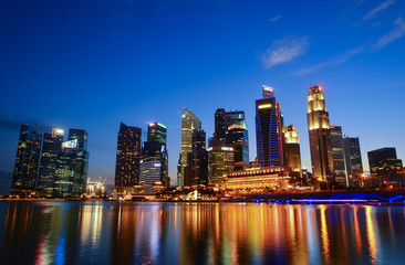 Obraz na płótnie Canvas Singapore Marina Bay